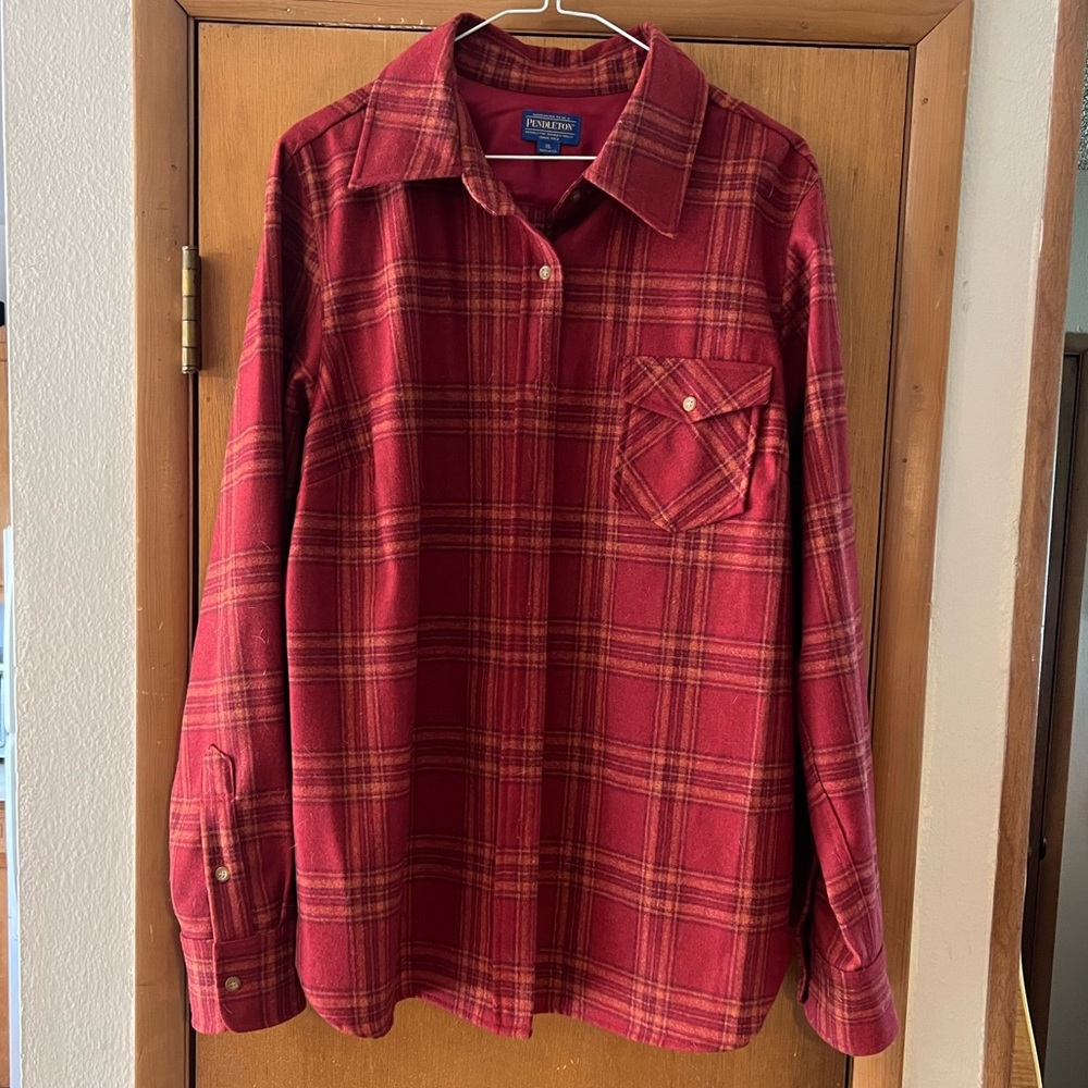 Pendleton “Keep it Simple” Women’s 100% Virgin Wool Flannel Shirt